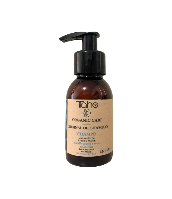 Tahe Organic Care Shampoo Original Oil para cabellos gruesos y secos 100 ml