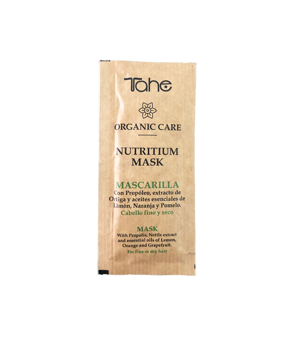 Tahe Organic Care Mascarilla Nutritium para cabellos finos y secos 10 ml