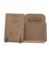 Display Dr. Jackson de Sobremesa hecho en cartón.