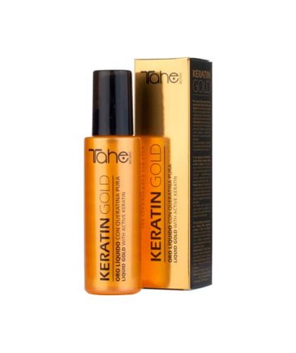 Tahe Botanic Keratin Gold serum para todo tipo de cabellos de 125 ml.