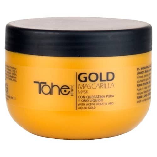 Tahe Botanic Mascarilla Gold para para cabellos teñidos y mixtos de 300 ml.