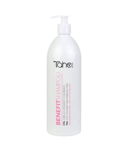 Tahe Botanic Shampoo Benefit para cabellos dañados y teñidos de 1.000 ml.