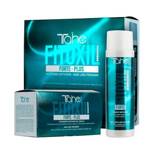 Tahe Tricology Fitoxil Forte plus Pack para la caida del cabello (Champú 300 ml + Tratamiento 6 x 10 ml).
