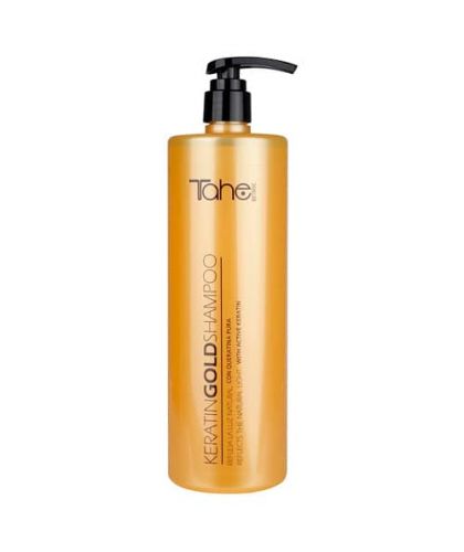 Tahe Botanic Shampoo Gold para cabellos teñidos y mixtos de 1000 ml.