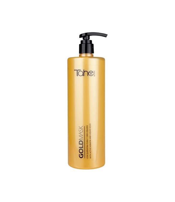 Tahe Botanic Mascarilla Gold Total Repair para para cabellos teñidos y mixtos de 1.000 ml.