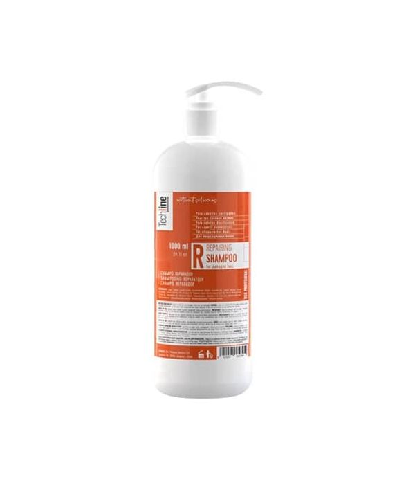 Techline Champú Total Repair para cabellos teñidos y dañados de 1.000 ml