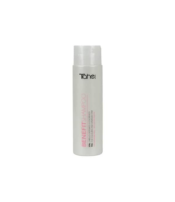 Tahe Botanic Benefit Shampoo para cabellos teñidos y dañados de 300 ml.