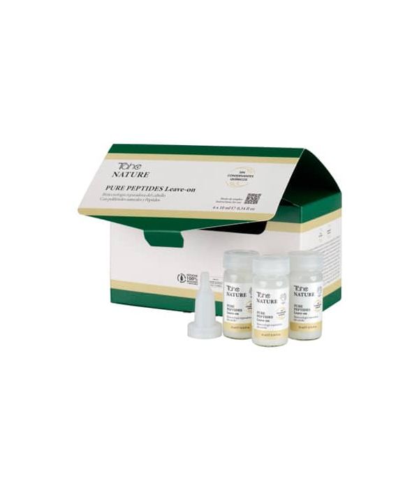 Tratamiento Antirrotura Pure Peptides Leave-on para cabello dañados, 6 ampollas de 10 ml