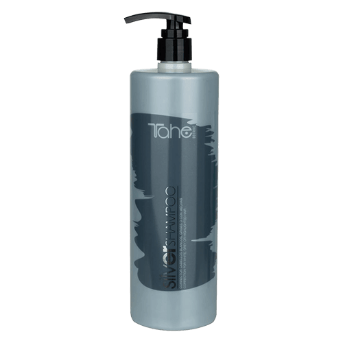 Tahe Silver Shampoo para cabellos blancos y rubios de 1.000 ml.