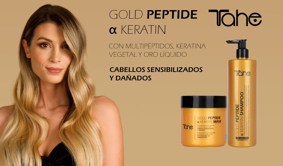 Tahe Gold Peptide a Keratin Banner